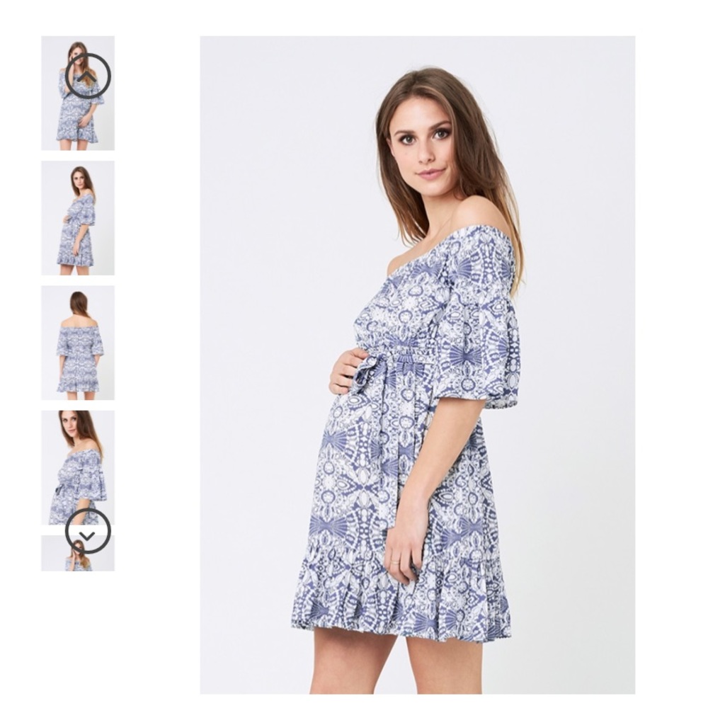 Ripe maternity dress off shoulder